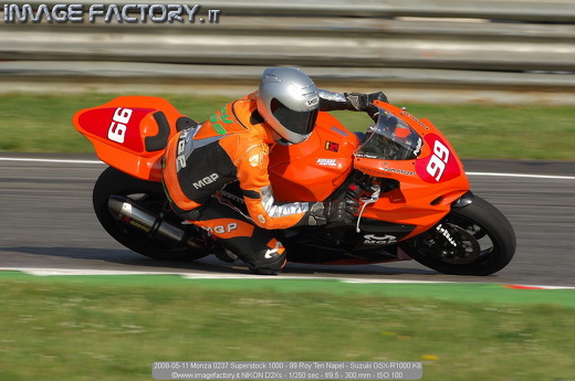 2008-05-11 Monza 0237 Superstock 1000 - 99 Roy Ten Napel - Suzuki GSX-R1000 K8